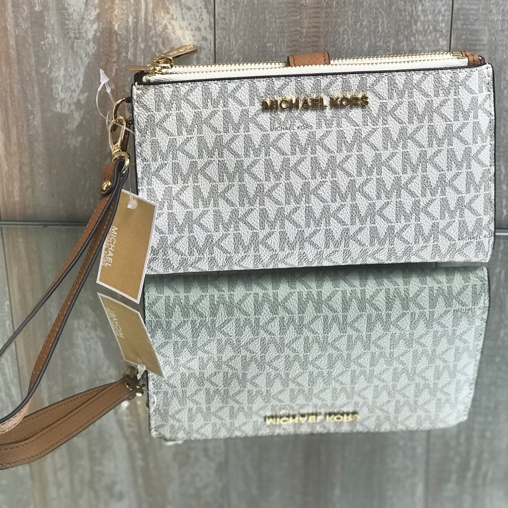 Michael Kors Set Abbey:Mid Backpack+Wallet Vanilla - Picture 5 of 8